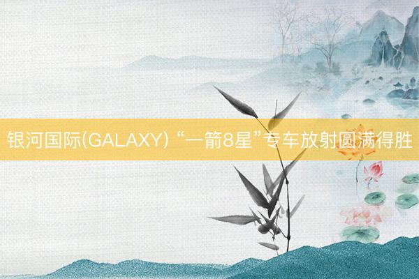银河国际(GALAXY) “一箭8星”专车放射圆满得胜